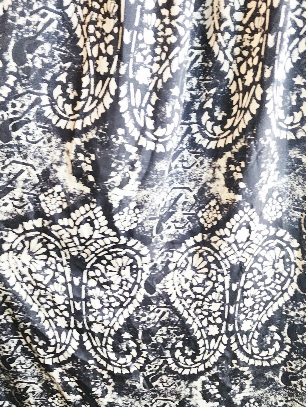 TYSA PAISLEY PRINT MAXI DRESS ADJUSTABLE STRAPS IN BLACK & WHITE Size SMALL - Picture 15 of 16